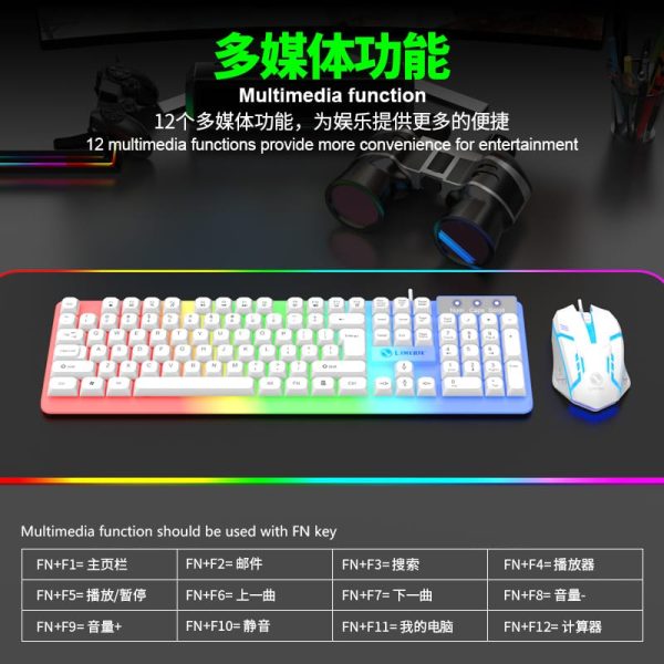 GTX300 Retro Punk Mechanical Keyboard & Mouse Set